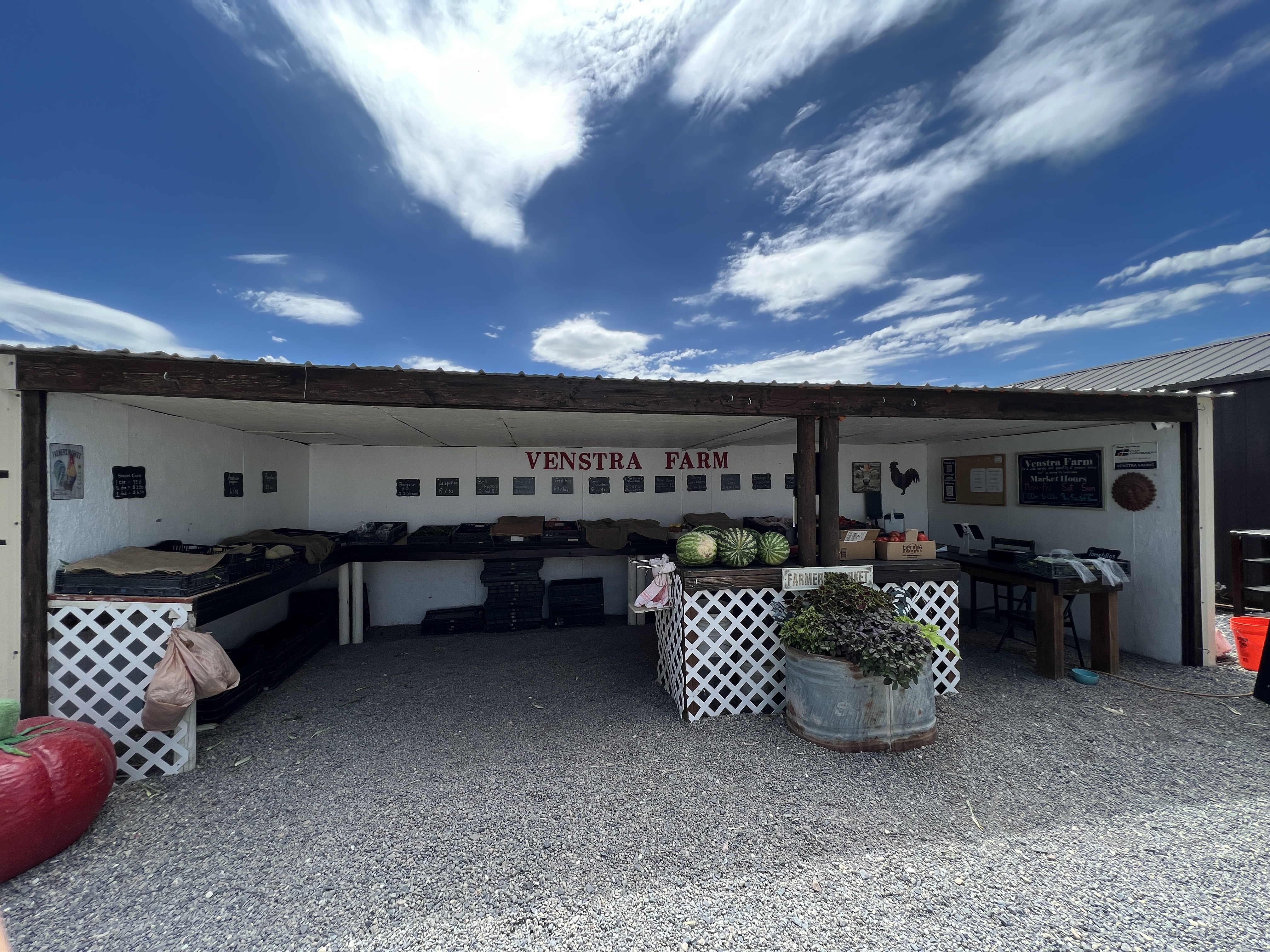 Venstra Farm produce stand